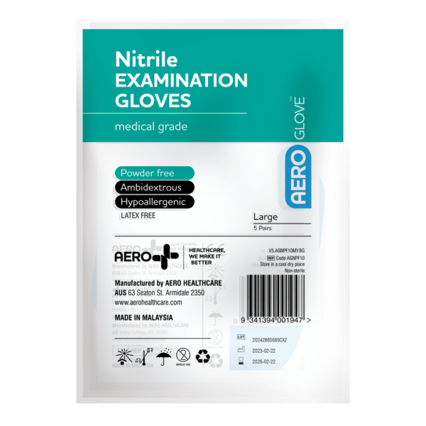 Blue Nitrile Powder-Free Gloves - Large