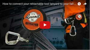 Facebook Live - How to connect your retractable tool lanyard to your fall arrest harness or rope access harness
