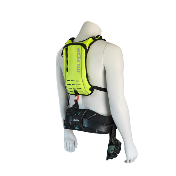 AUDAX™ Tradie Hydration Suspenders Hi-Viz Reflective Safety Yellow