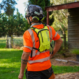 AUDAX™ Arborist Hydration Harness Hi-Viz Safety Yellow