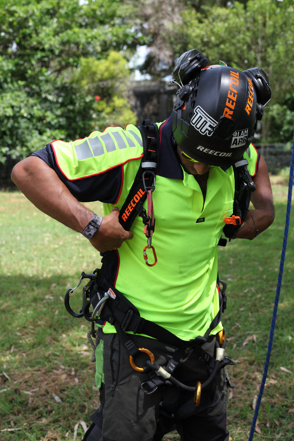 AUDAX™ Gen 2 – Arborist Hydration Harness – Black Orange