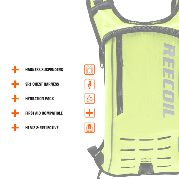 AUDAX™ Gen 2 – Arborist Hydration Harness – Hi-Viz Safety Yellow